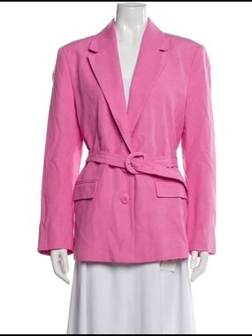 FARM Rio Pink Belted Women's Blazer Jacket XS